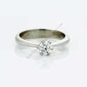 Platinum 0.30ct F Colour Diamond Solitaire Engagment Ring